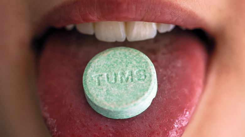 Tums on a tongue
