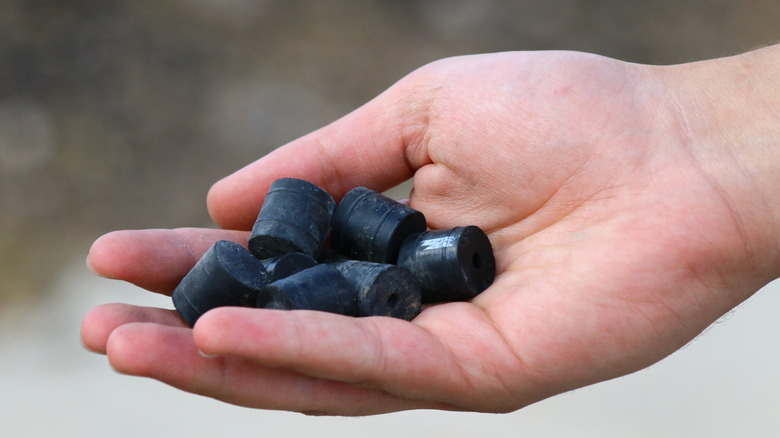 Handful of rubber bullets