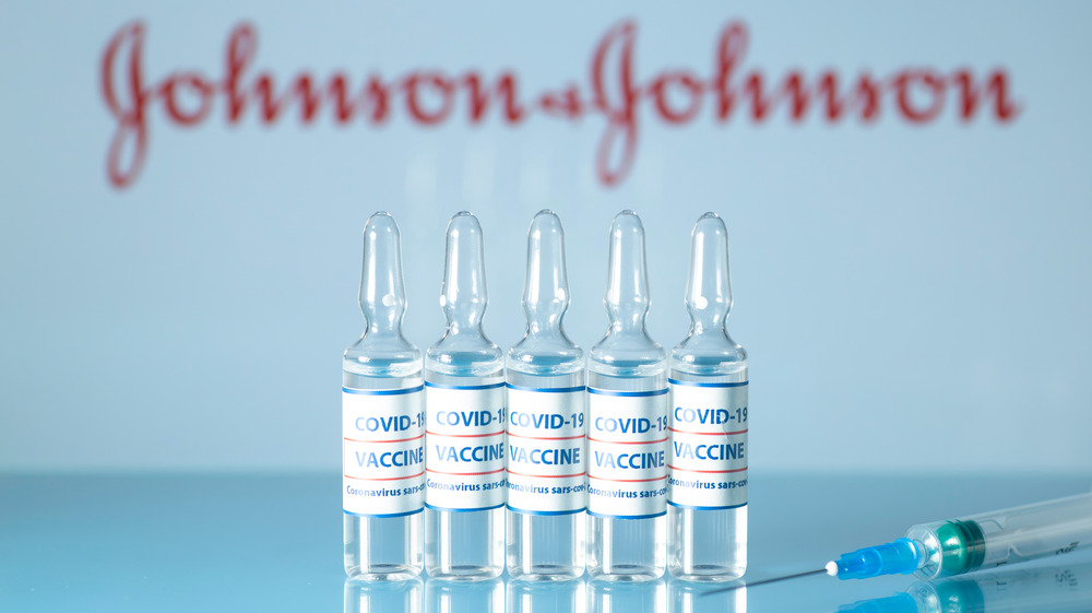 COVID-19 Johnson and Johnson vaccines in glass capsules 