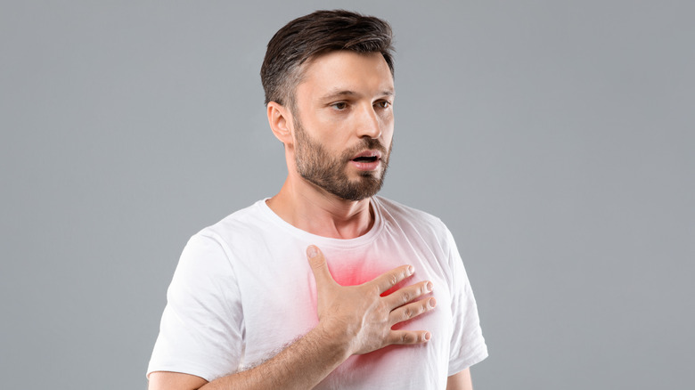 a man having angina 
