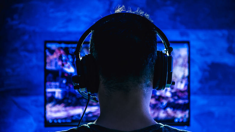 man gaming
