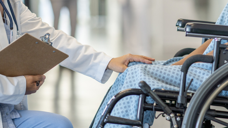 Patient with multiple sclerosis