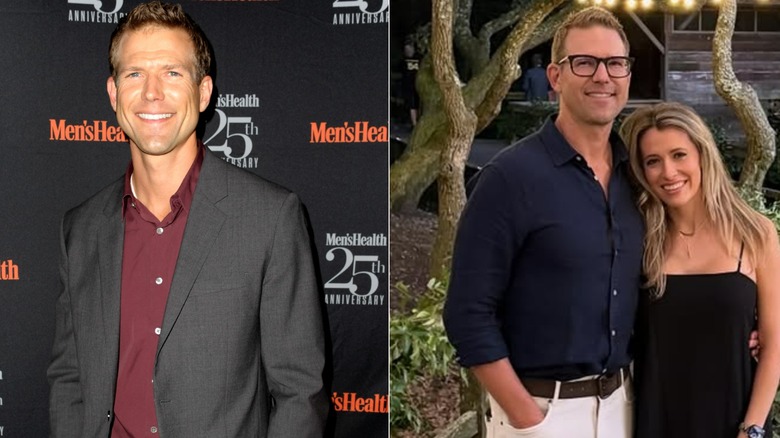 Side-by-side photos of Travis Stork smiling