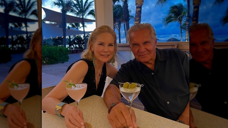 Andrew Ordon and his wife sharing a drink
