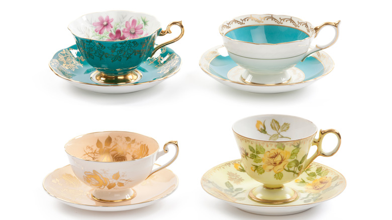 Four teacups