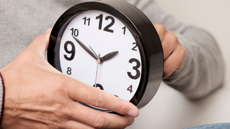 Closeup of a clock 