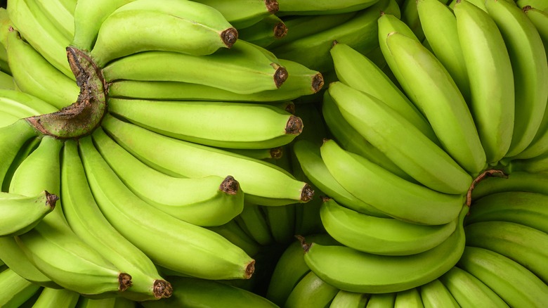 fresh bananas not quite ripe