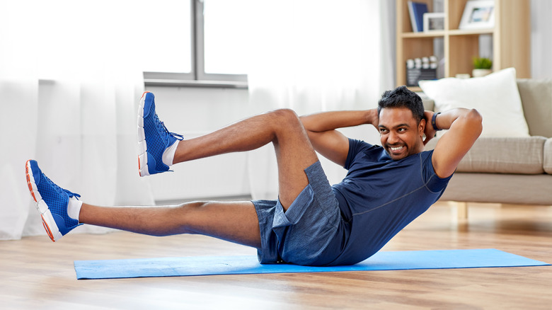 Man performing exercises 