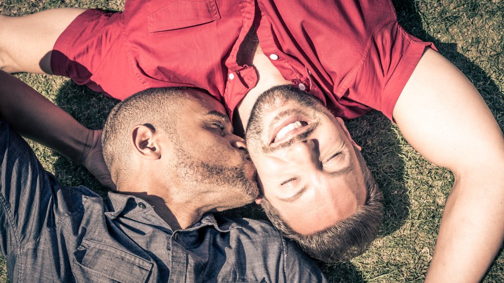Couple kissing