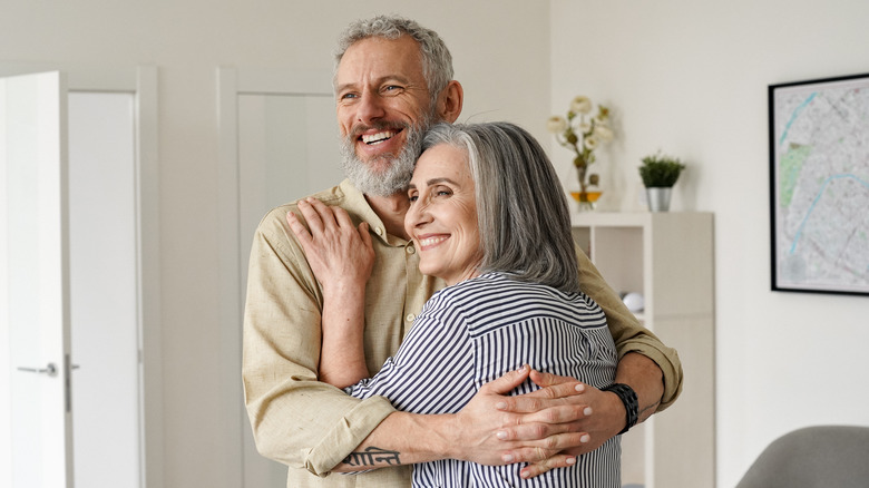 A happy senior adult couple