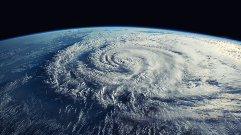image of hurricane from space