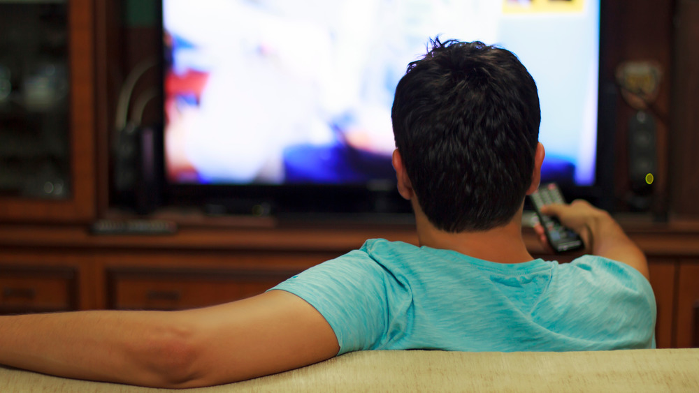 Man sitting on the couch