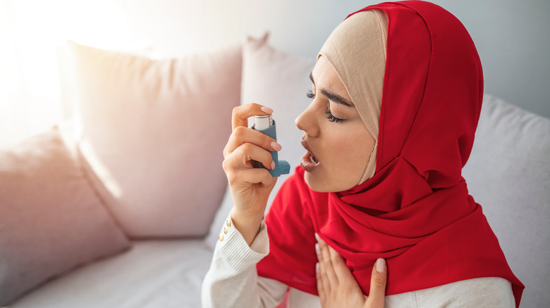 woman with asthma
