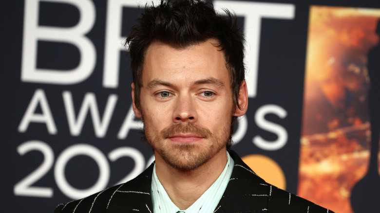 Harry Styles posing at an event