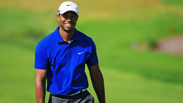 Tiger Woods at a tournament