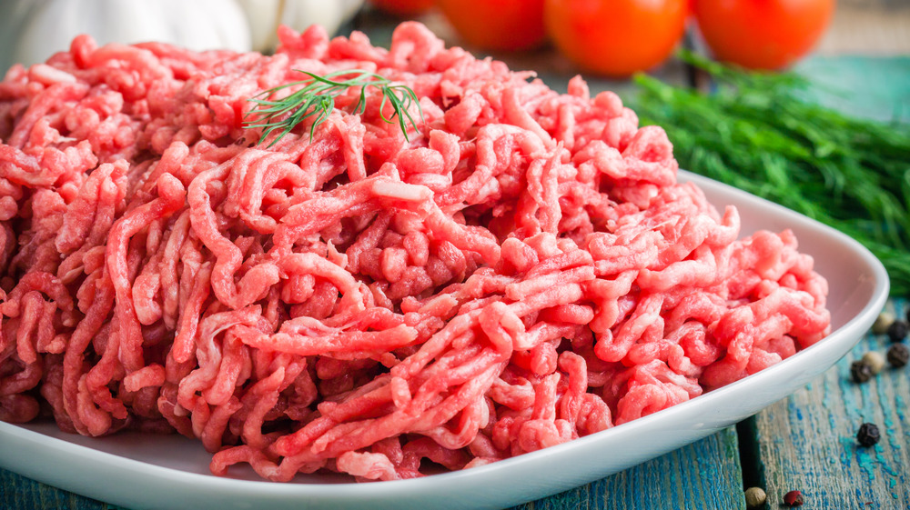 stock photo of ground beef