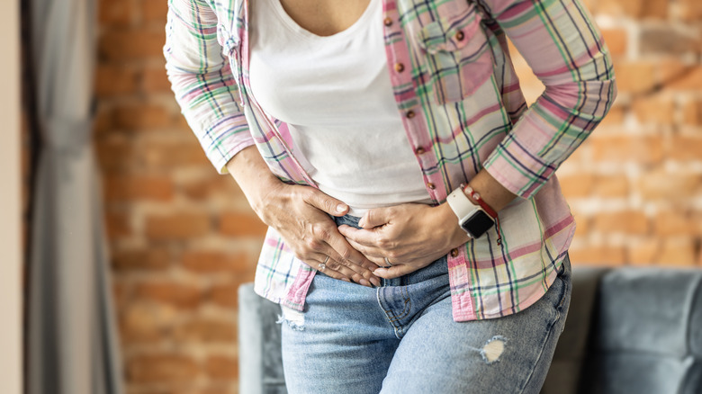 Woman with a UTI