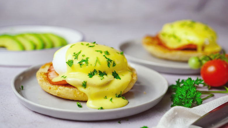 Eggs Benedict with Hollandaise sauce 