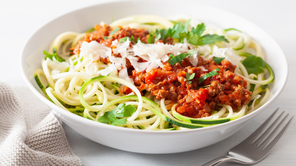 zoodle pasta dish