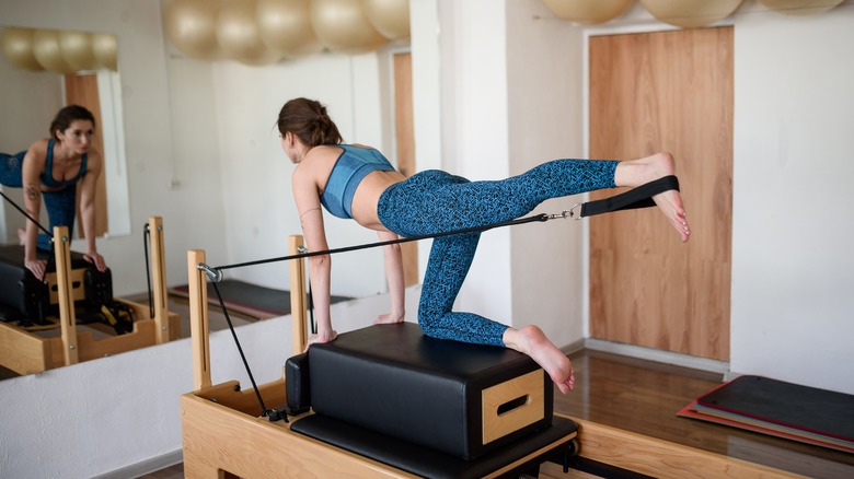 Woman doing Pilates