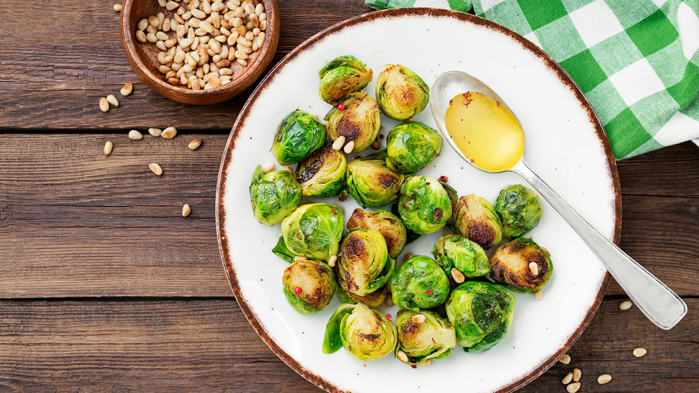 Brussels sprouts on a plate