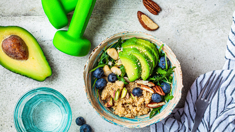 Healthy post-workout meal 