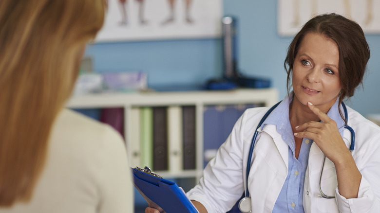woman consulting her doctor 