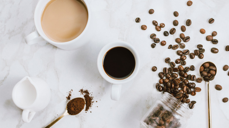 coffee and cream