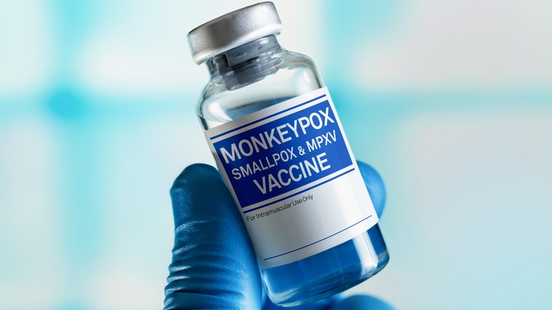 Vial of monkeypox vaccine 