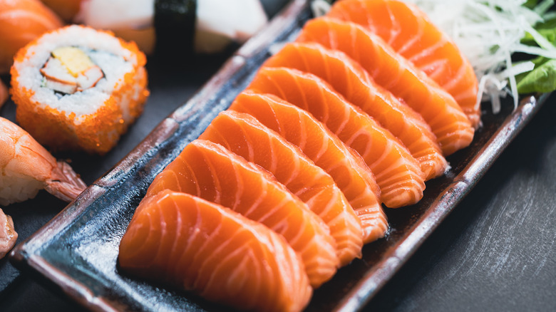 salmon sushi