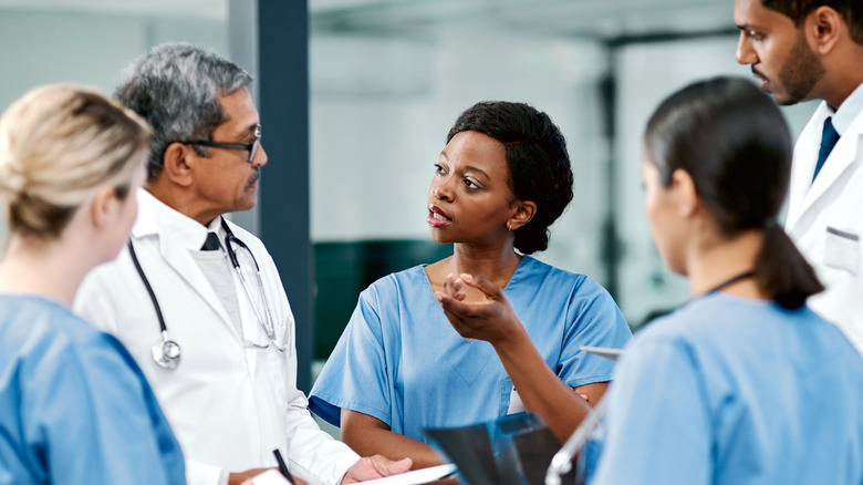 diverse group of medical professionals