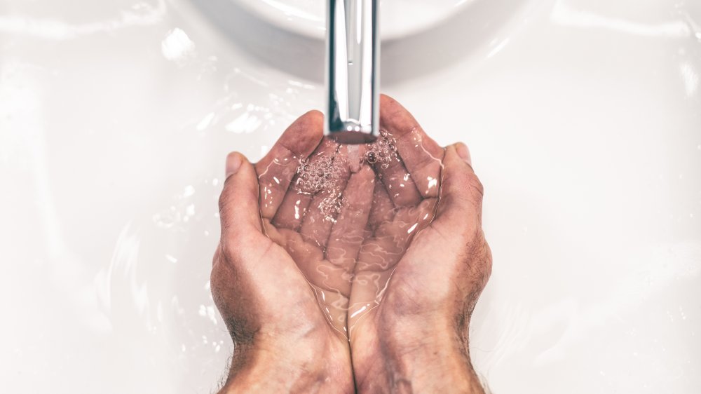 Washing hands